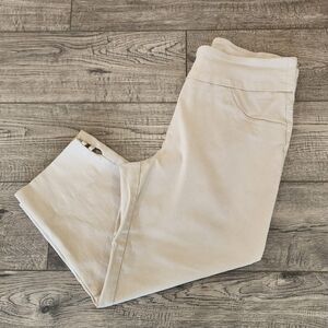 Ruby Rd Womens Size 10 Khaki Beige Pull On Capri Pants